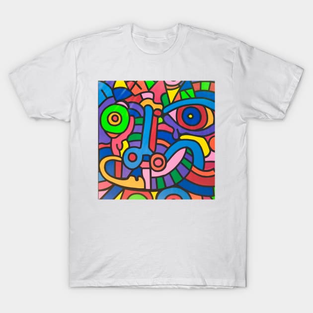 Graffiti Art Dragon's Face T-Shirt by Ideacircus